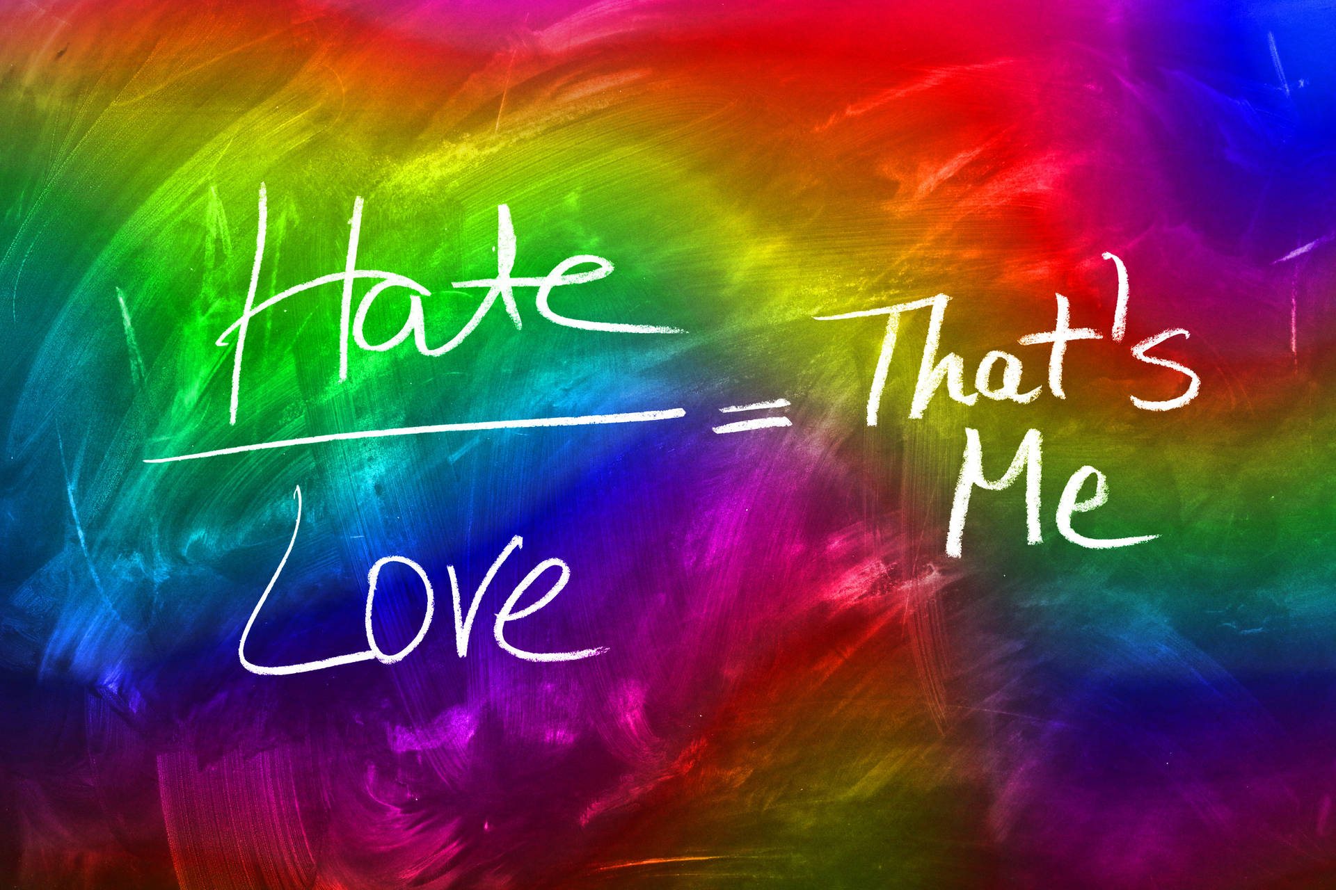 Colorful Hate Love