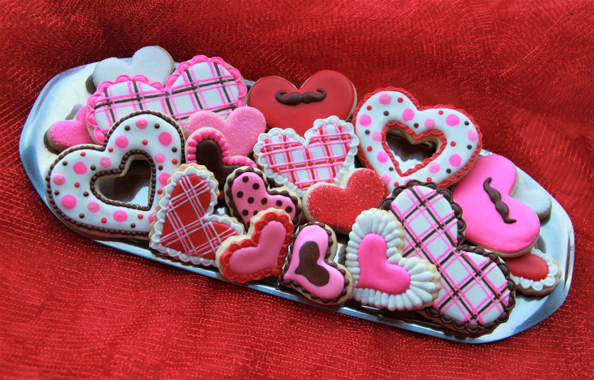 Colorful Heart Cookies