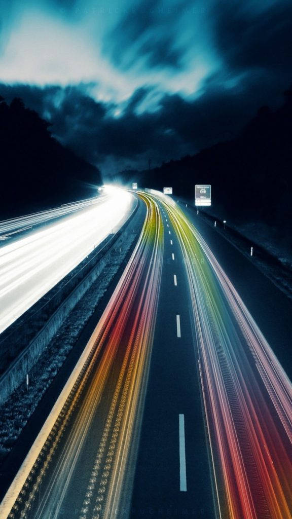 Colorful Highway Cool Iphone 6s Background