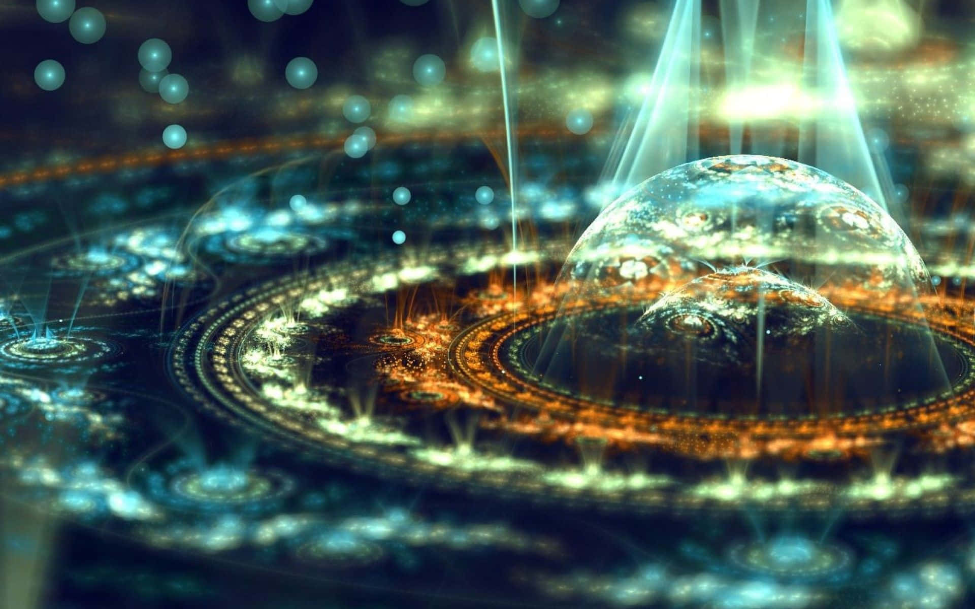 Colorful, Hypnotizing Fractals Background