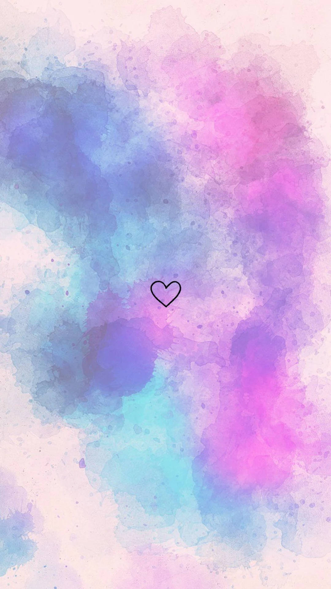 Colorful Instagram Profile Heart Background