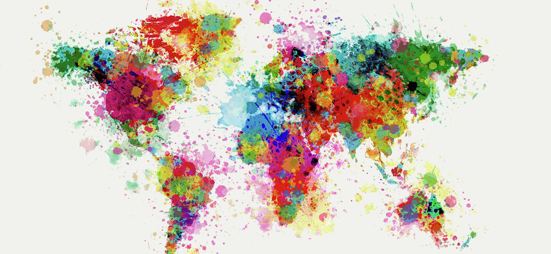 Colorful International Map Background