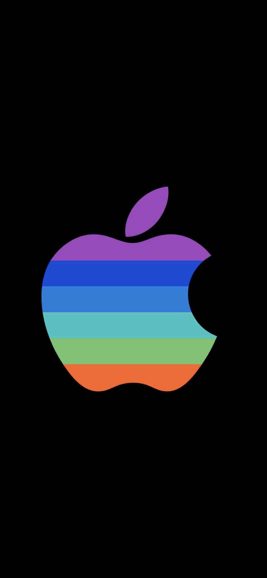 Colorful Iphone Apple Logo Simple