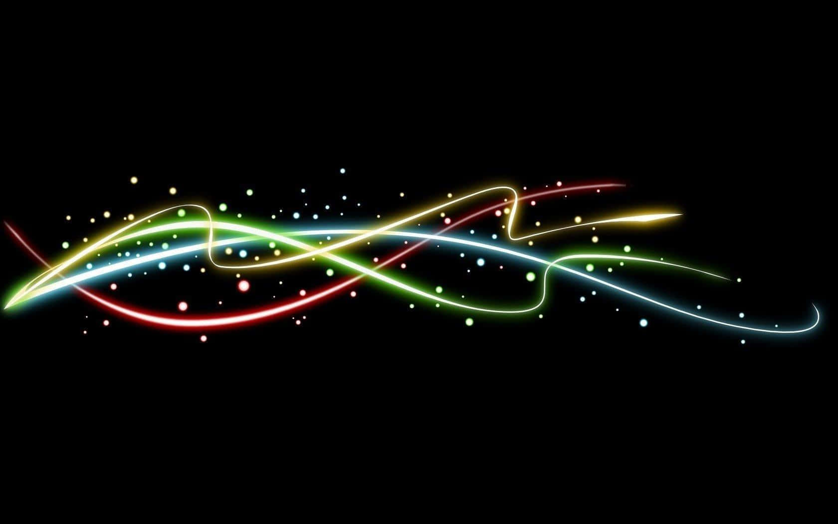 Colorful Laser Light Streams Background