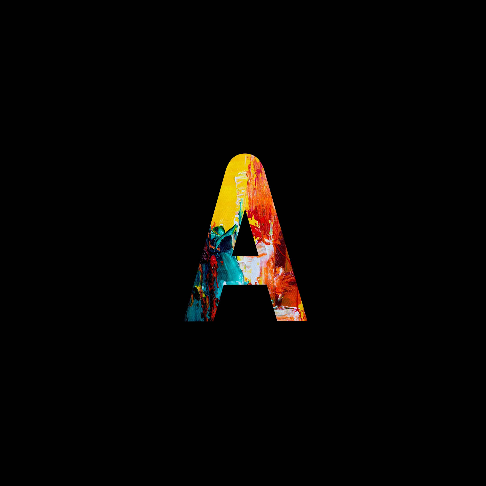 Colorful Letter A Background