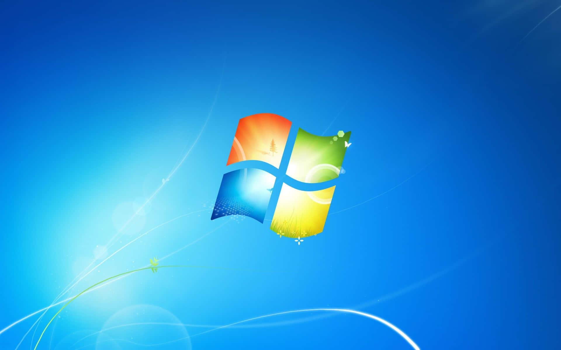Colorful Logo With Swirly Patterns Windows 1 Background