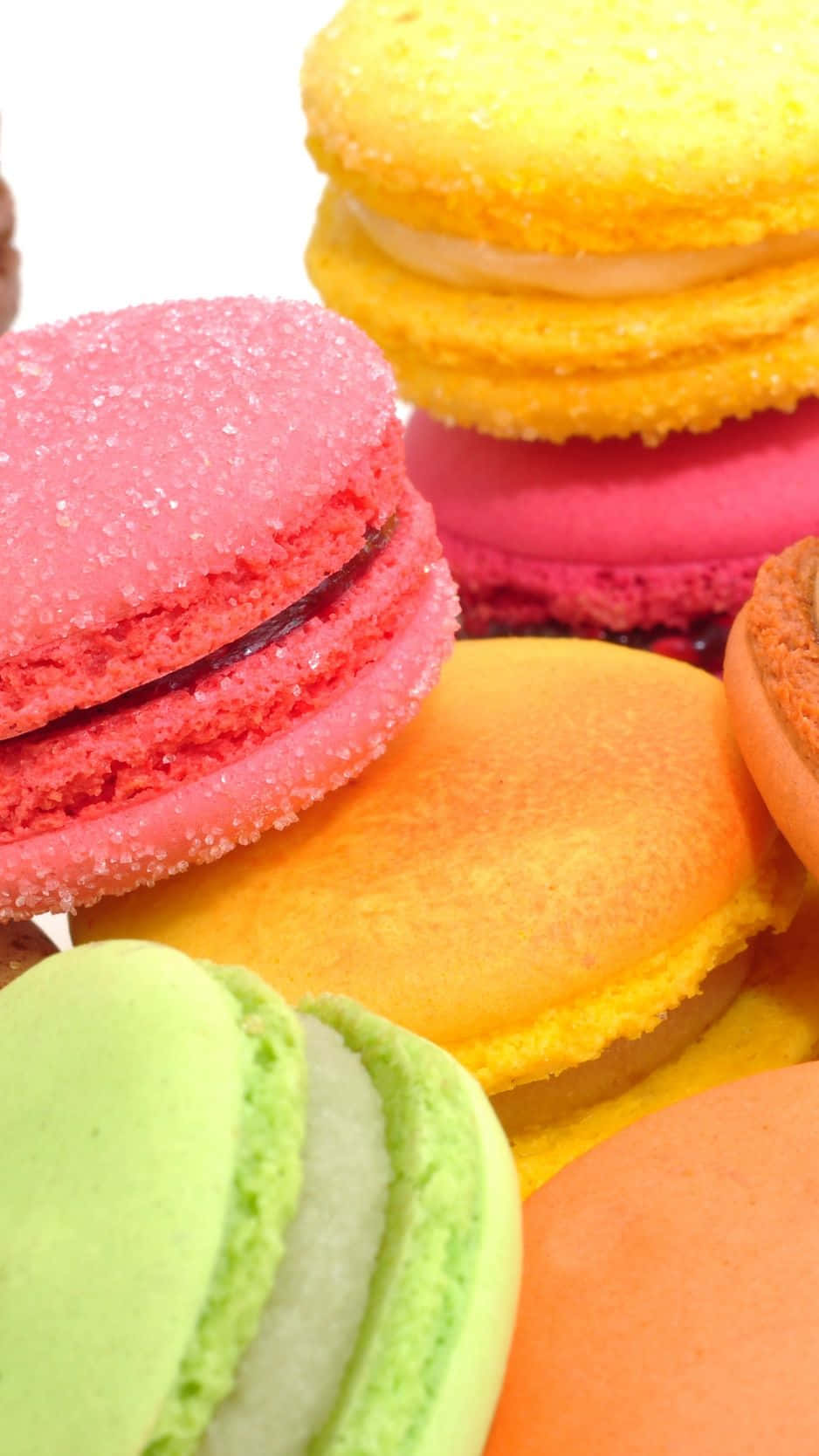 Colorful Macarons Dessert Iphone Background
