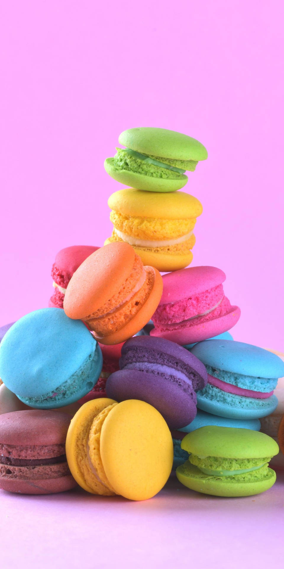 Colorful Macaroons Food Iphone Background