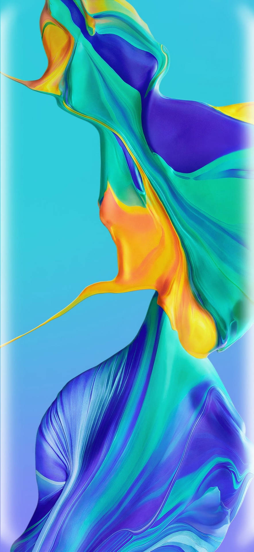 Colorful Marbled Paint On Samsung Full Hd