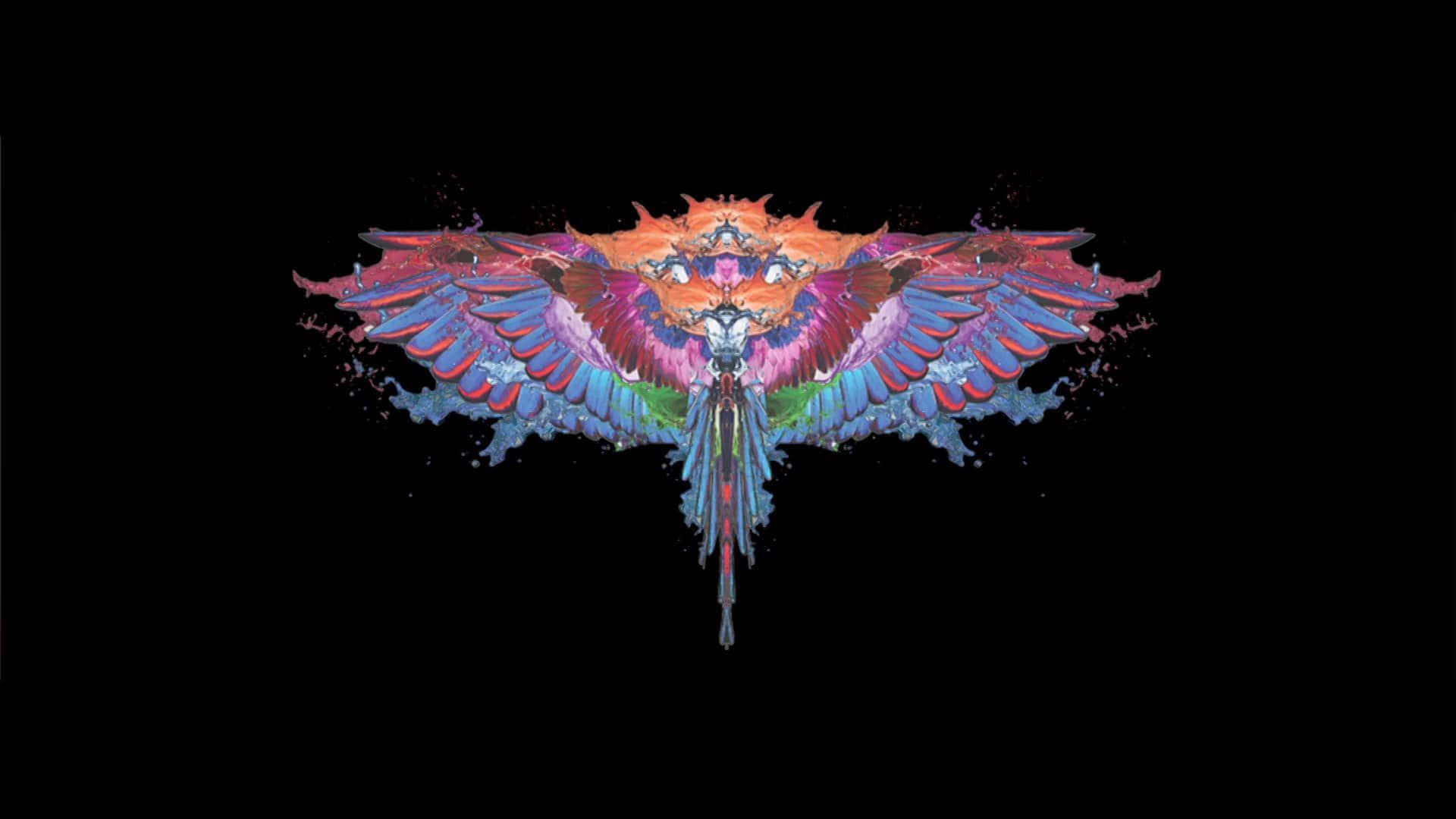 Colorful Marcelo Burlon Wings Design Background