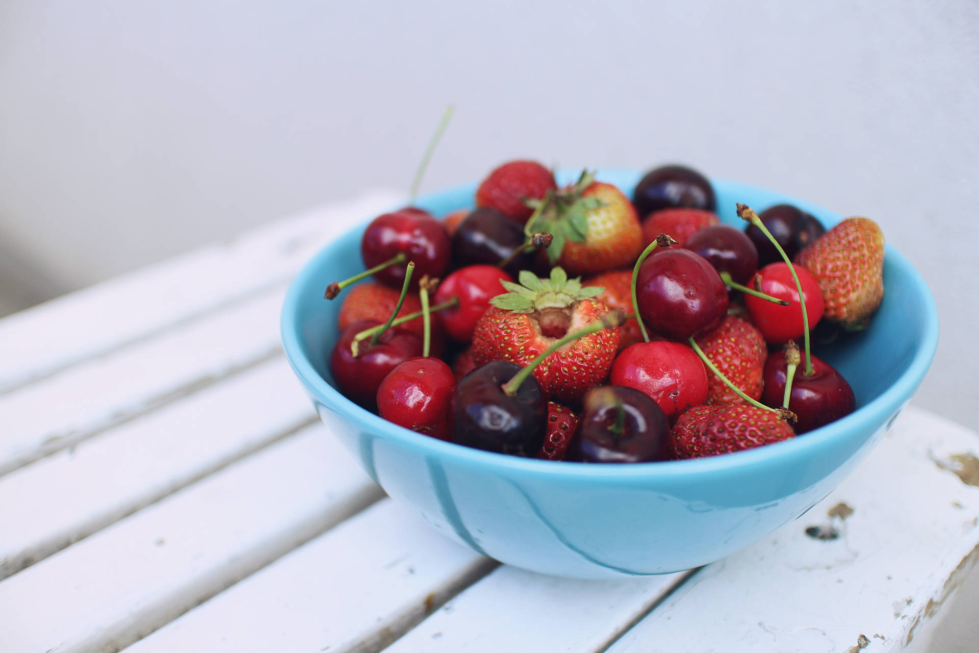 Colorful Mixed Berries In Bowl