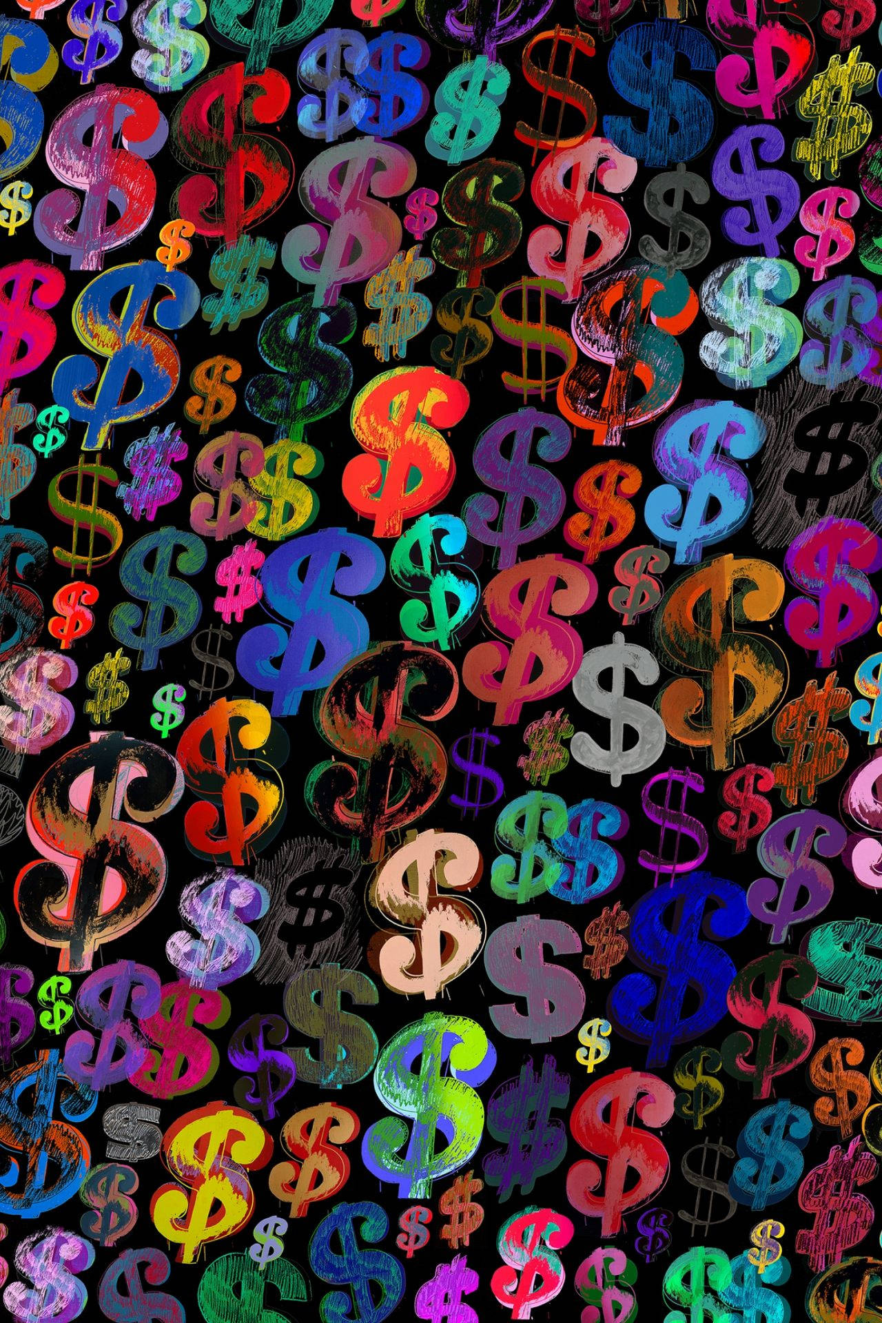 Colorful Money Sign Background