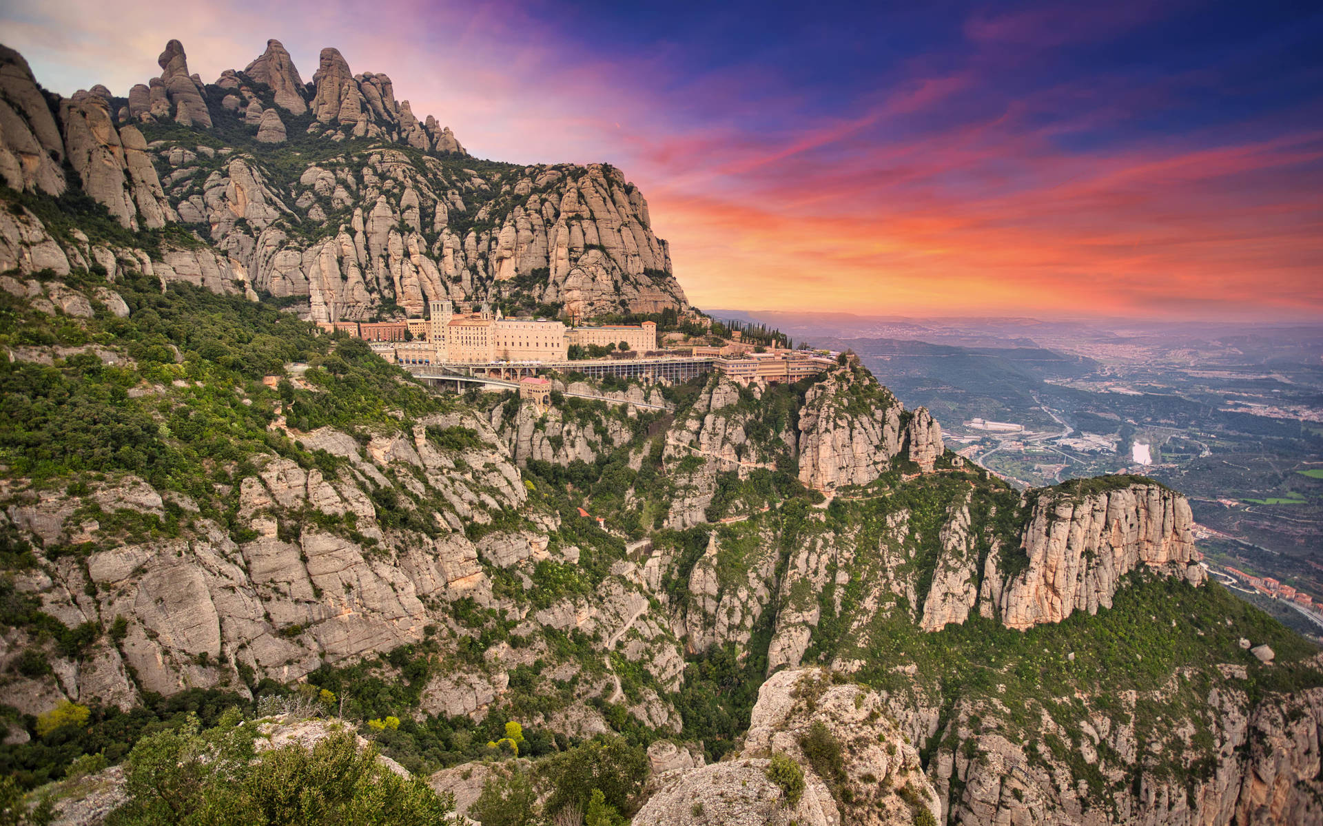 Colorful Montserrat Sunset