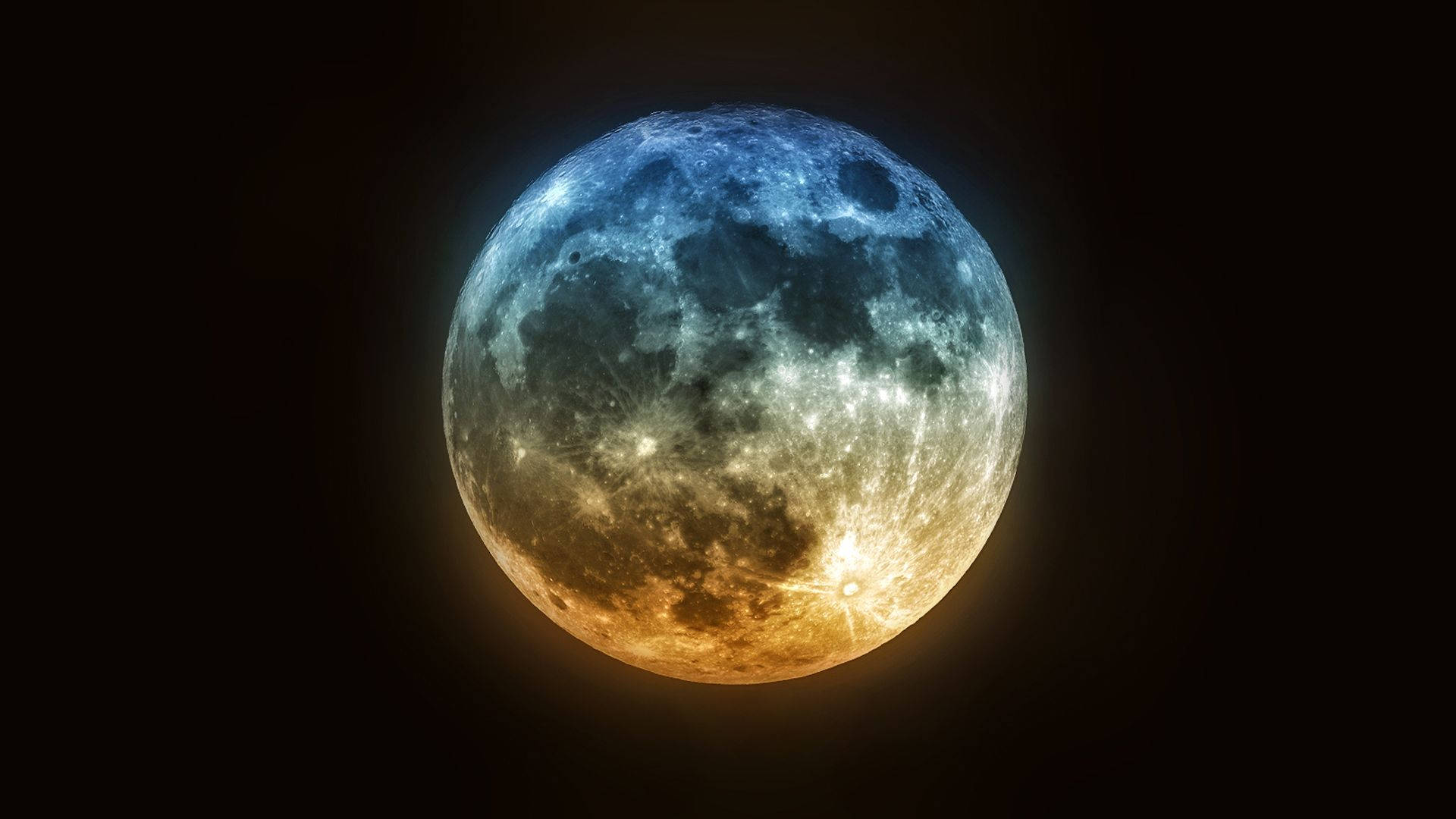 Colorful Moon Picture Background
