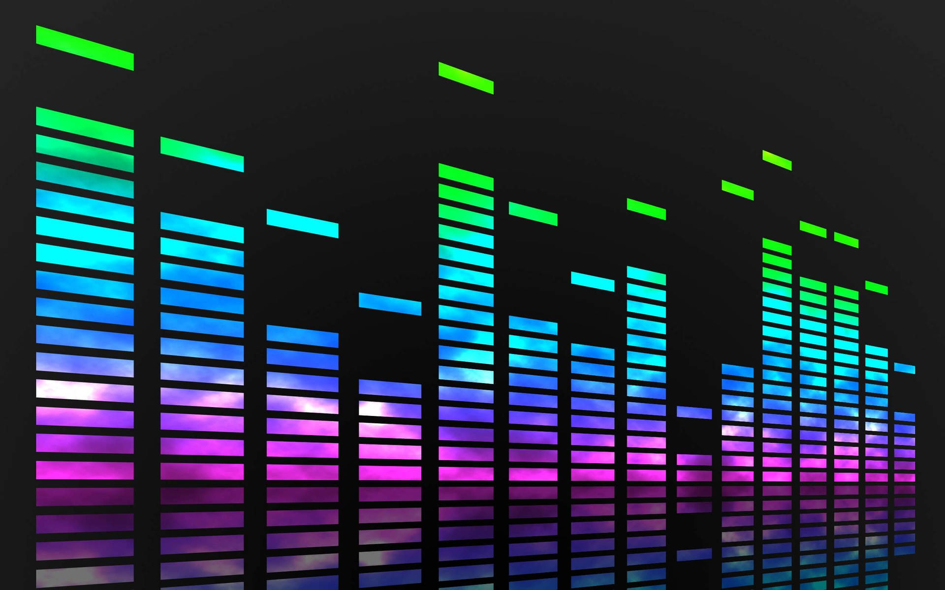 Colorful Music Graphic Equalizer Background