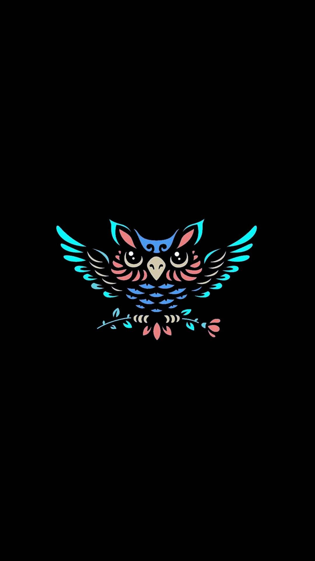 Colorful Owl Iphone X Amoled Background