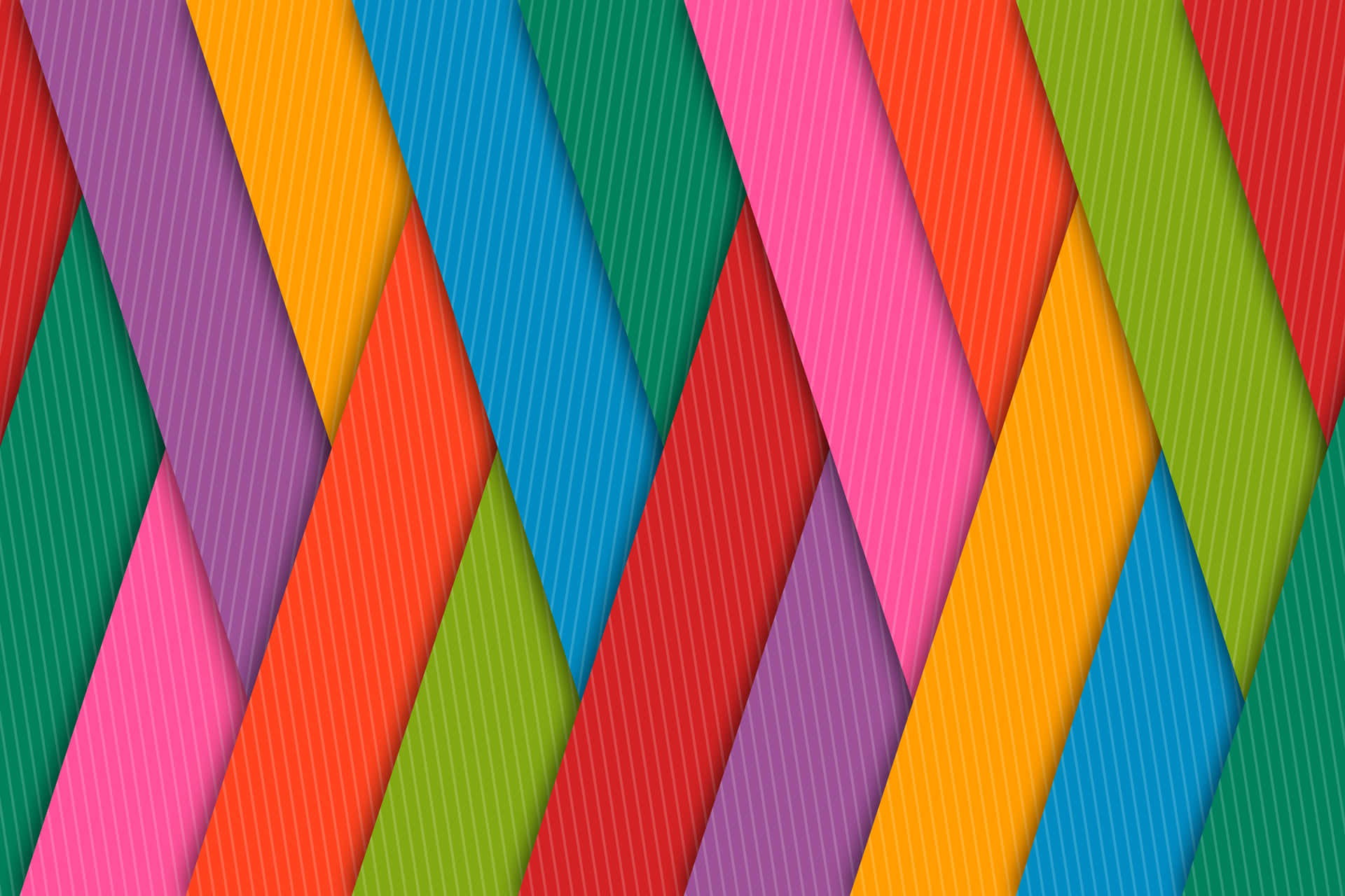 Colorful Paper Background With Stripes