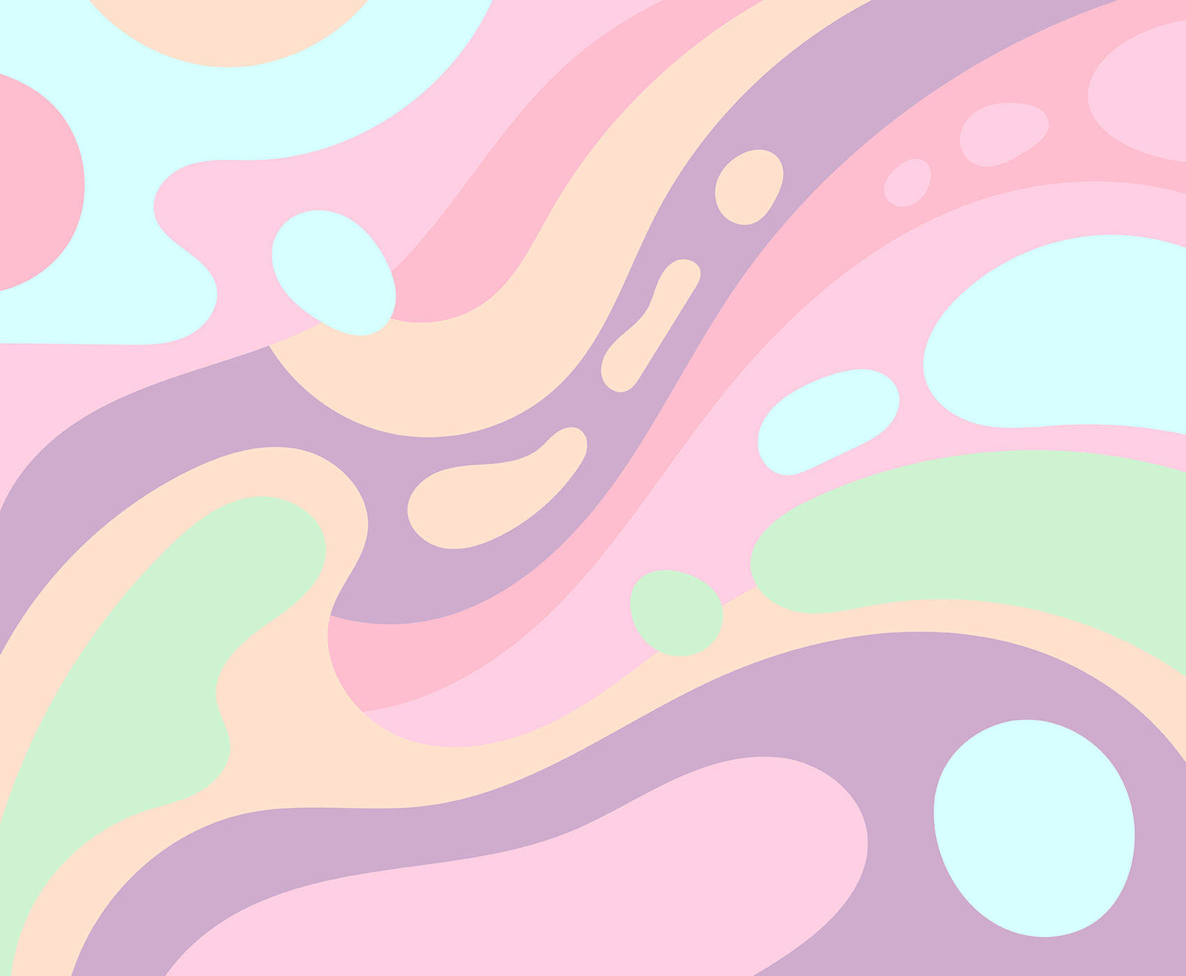 Colorful Pastel Blobs Background
