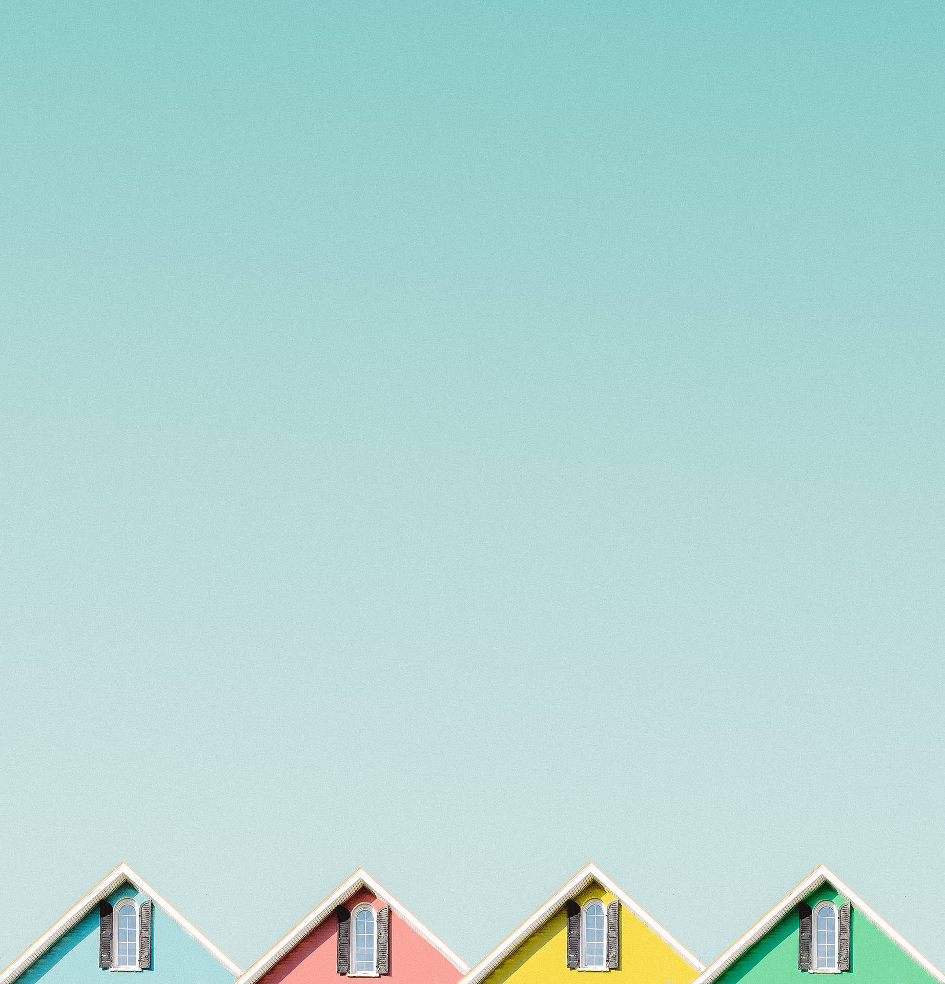Colorful Pastel On The Roof Background