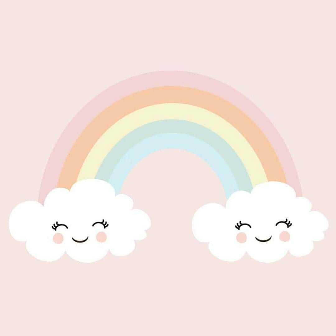 Colorful Pastel Rainbow Background