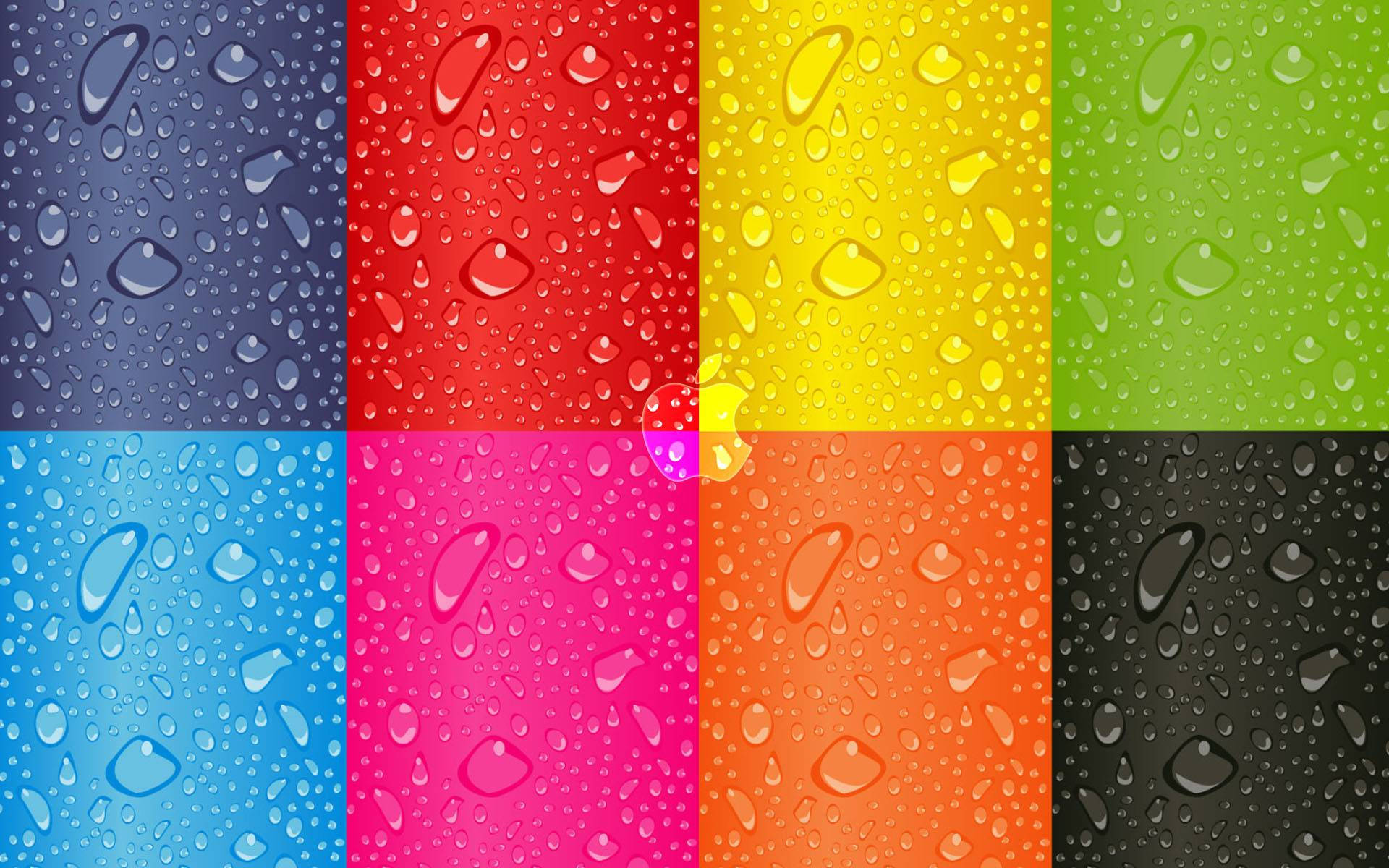 Colorful Pattern Drops Cute Desktop Background