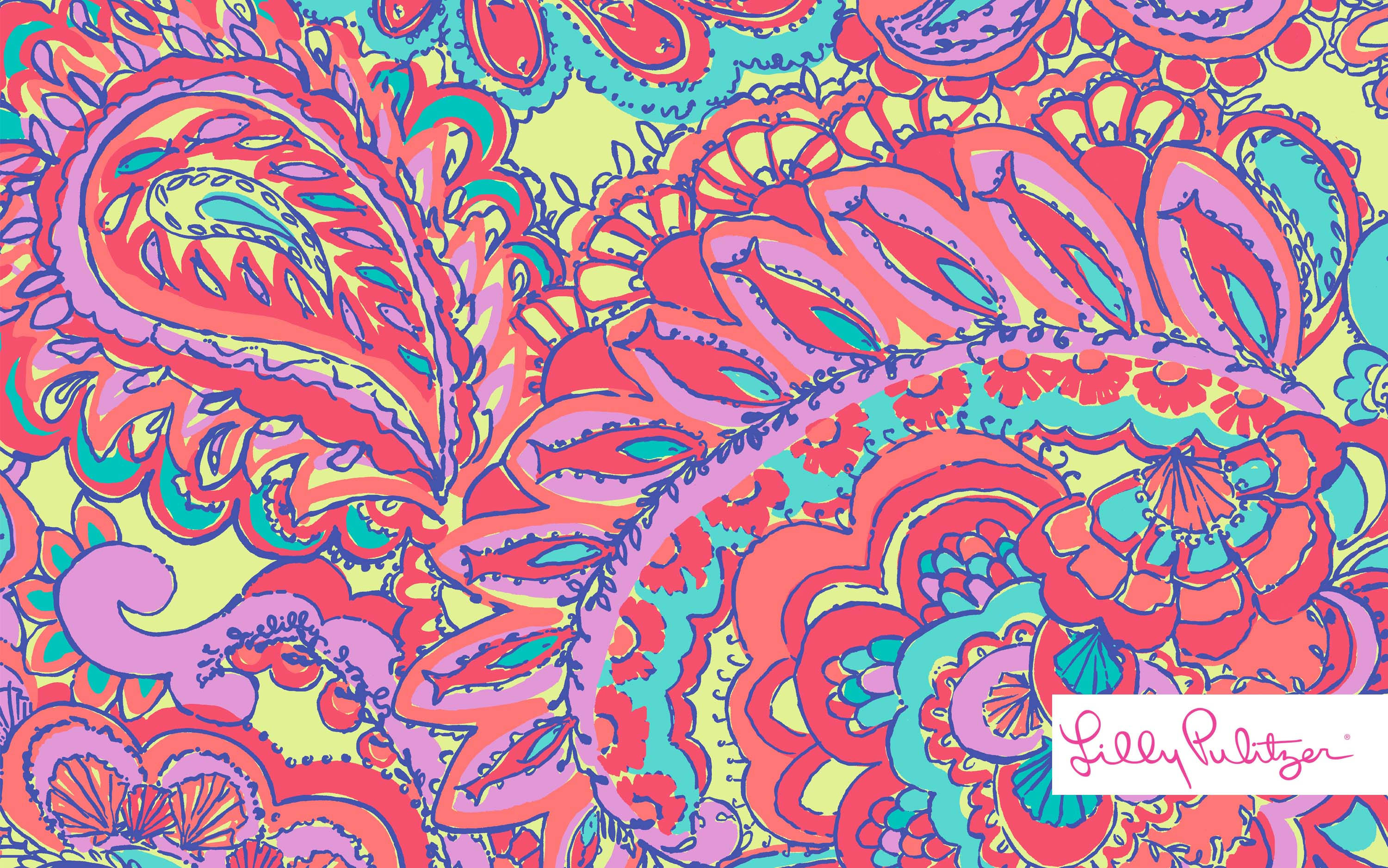 Colorful Patterns Lilly Pulitzer Desktop Background