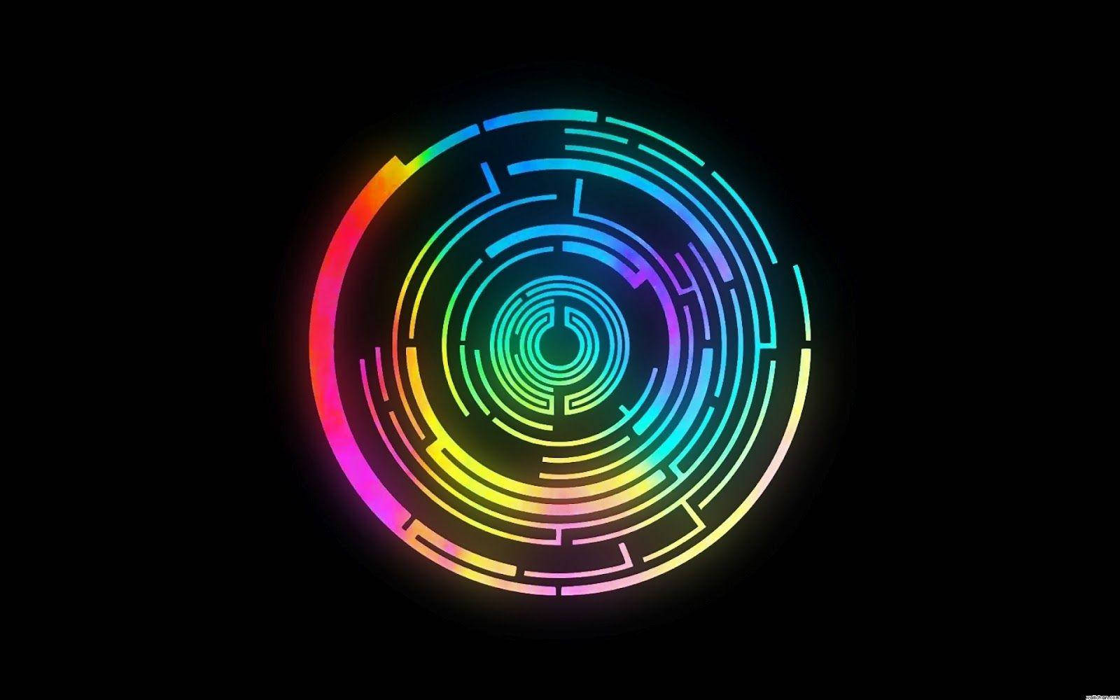 Colorful Pendulum Graphic Logo Background