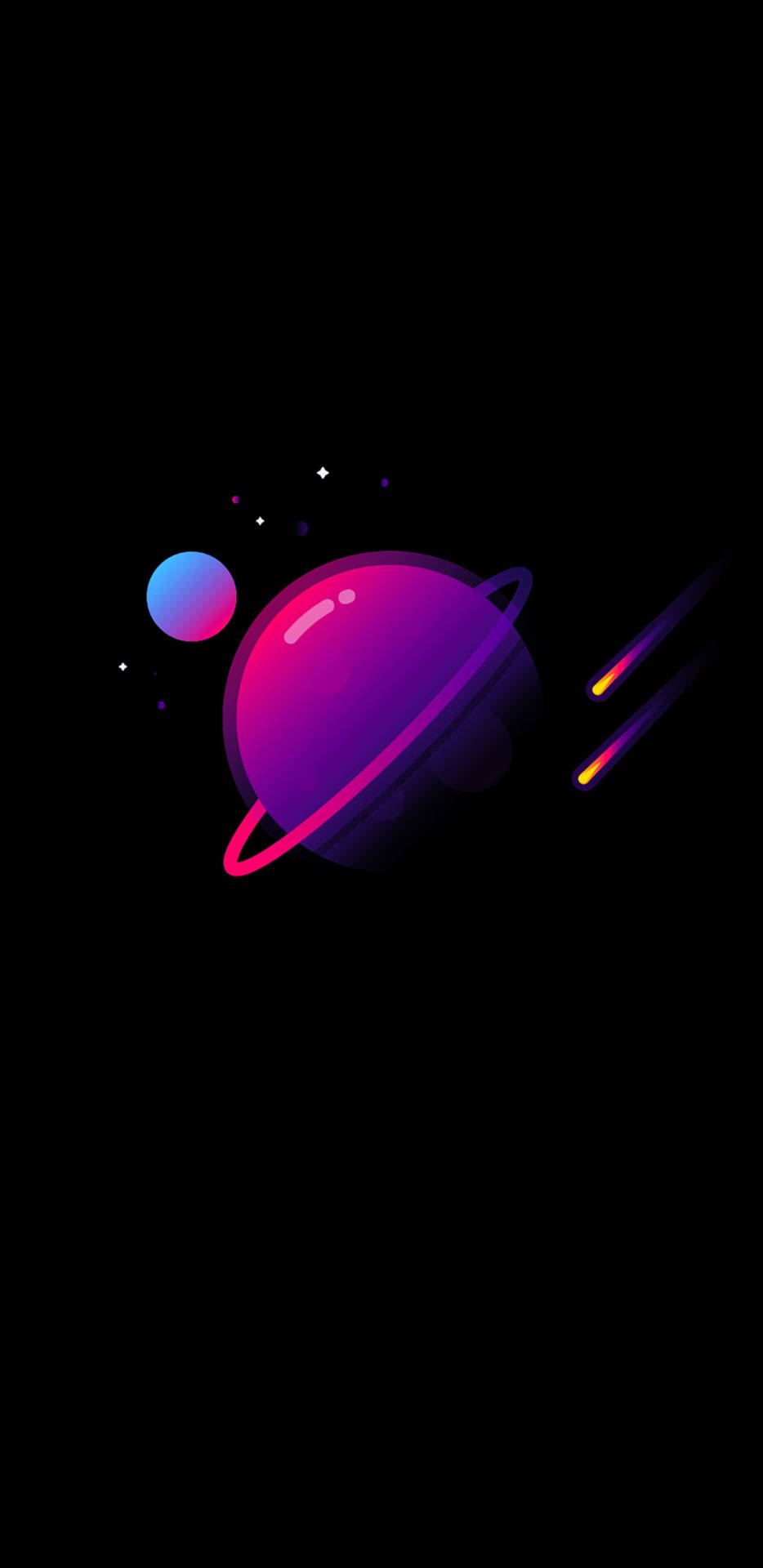 Colorful Planets 2k Amoled Background