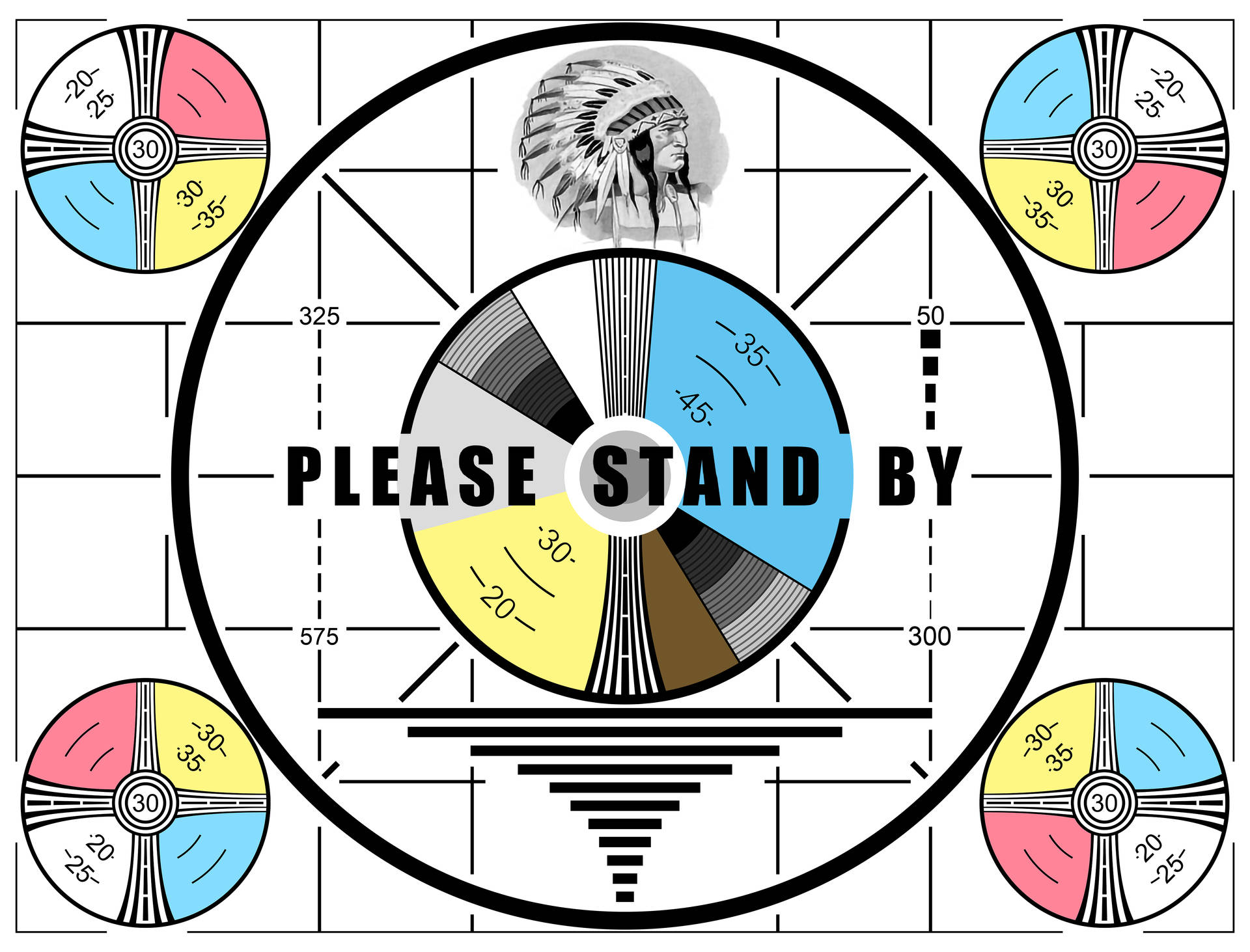 Colorful Please Stand By