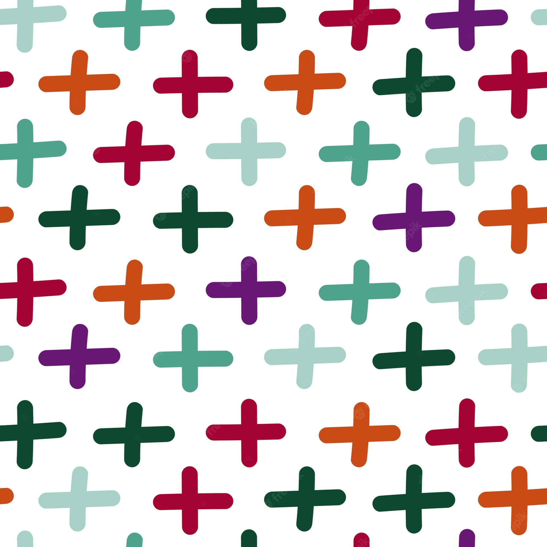 Colorful Plus Pattern Background
