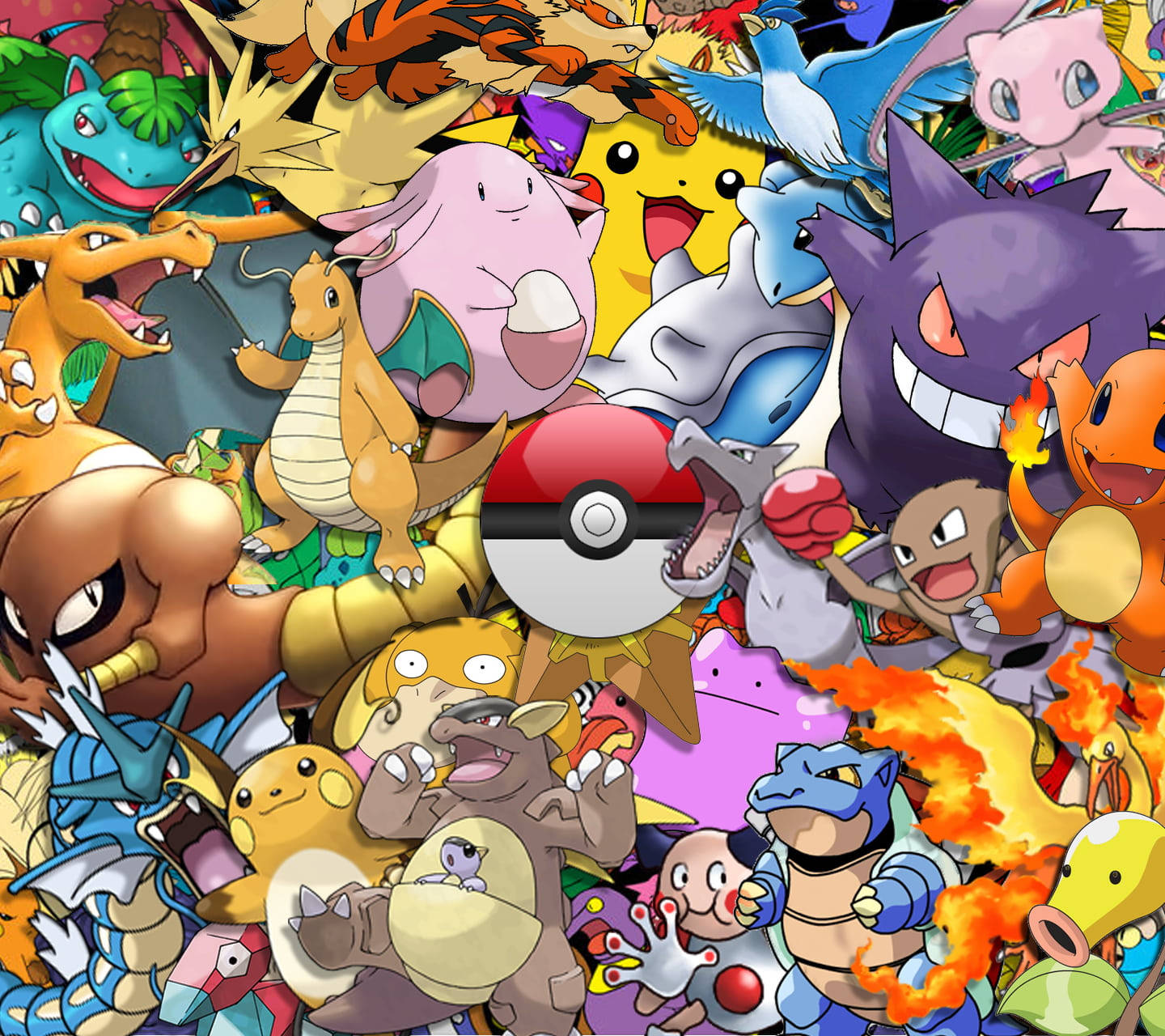 Colorful Pokémon Anime Hd Background