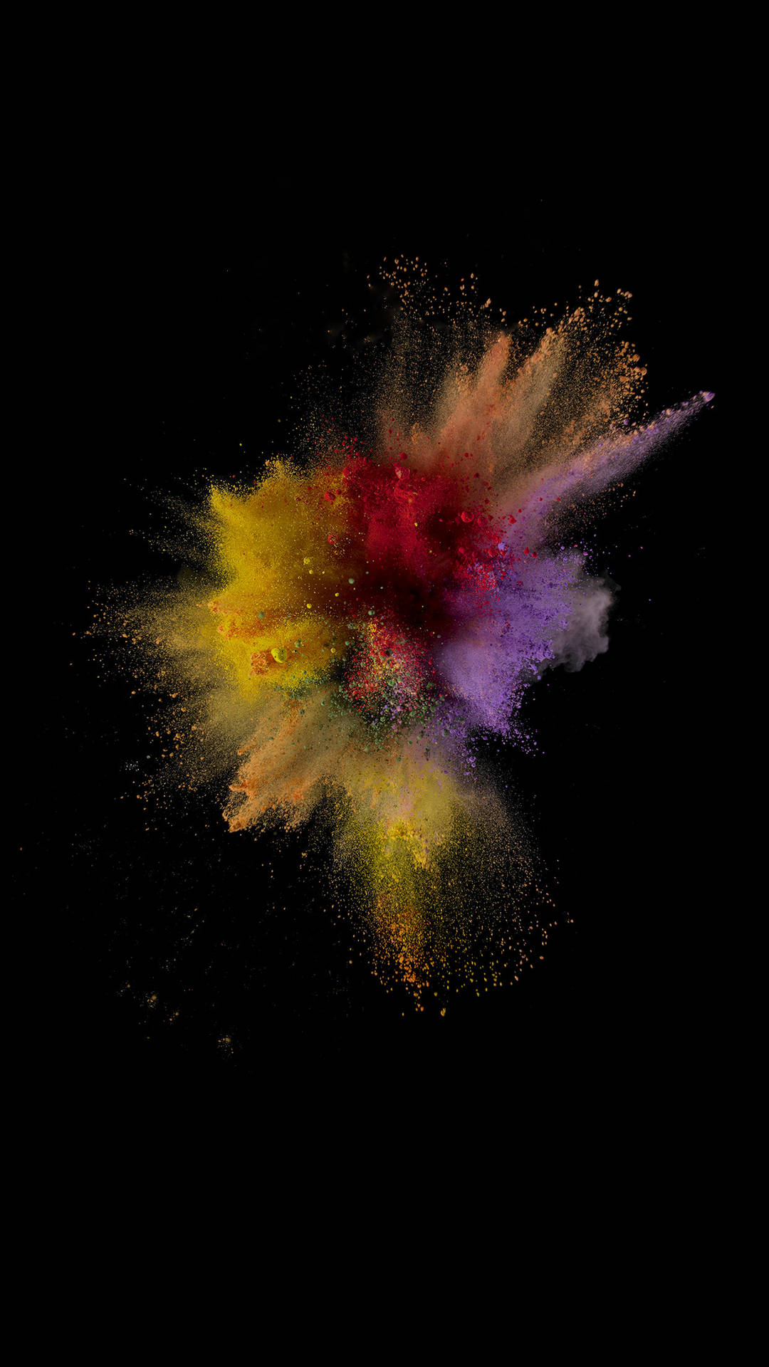 Colorful Powder Explosion Iphone 8 Live Background