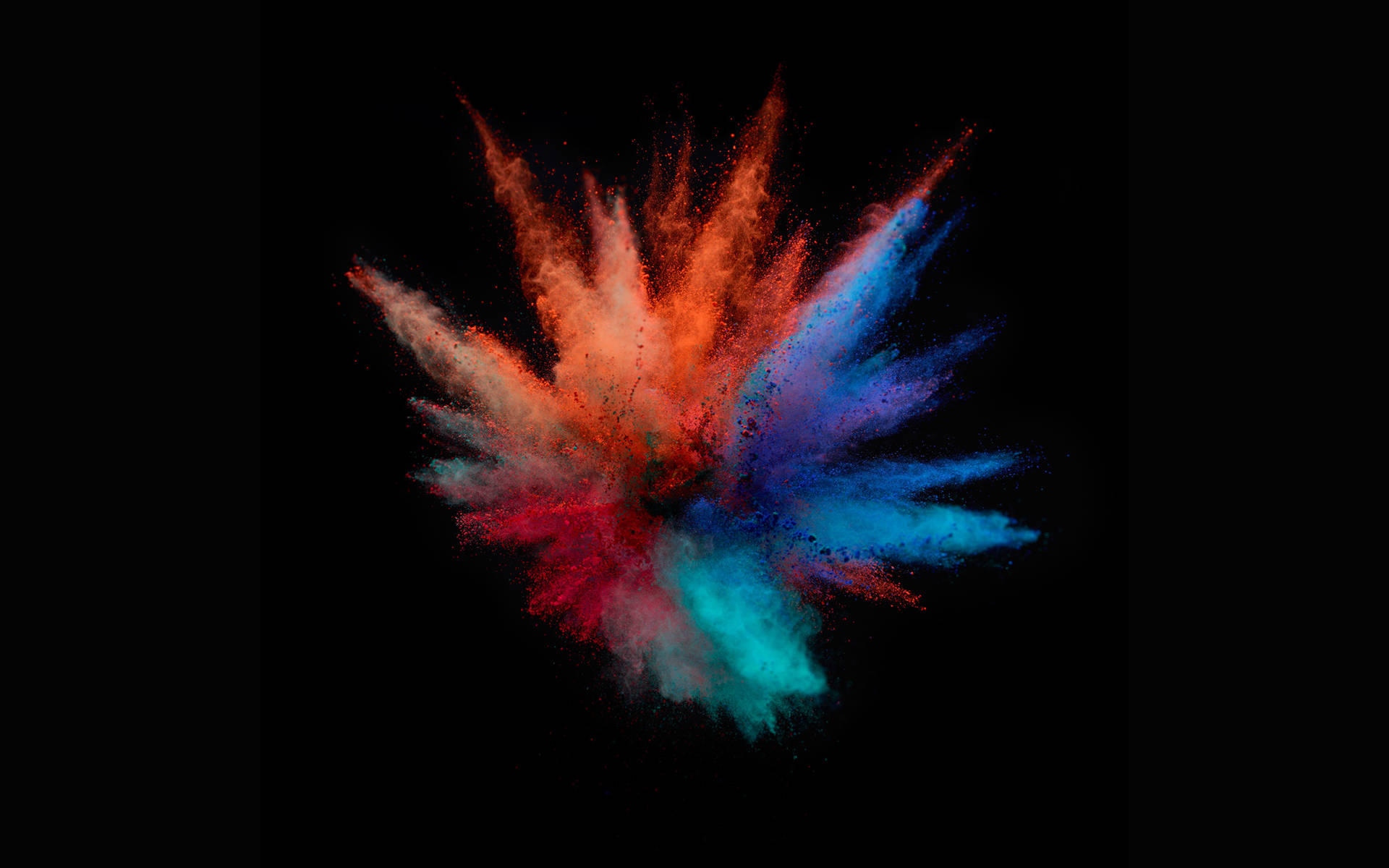 Colorful Powder Explosion Macbook Pro Aesthetic Background