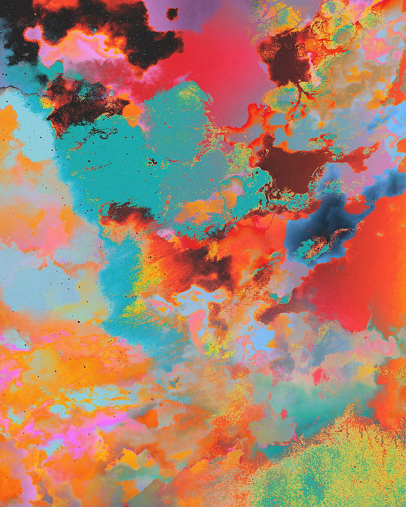 Colorful Psychedelic Cloud Splashes