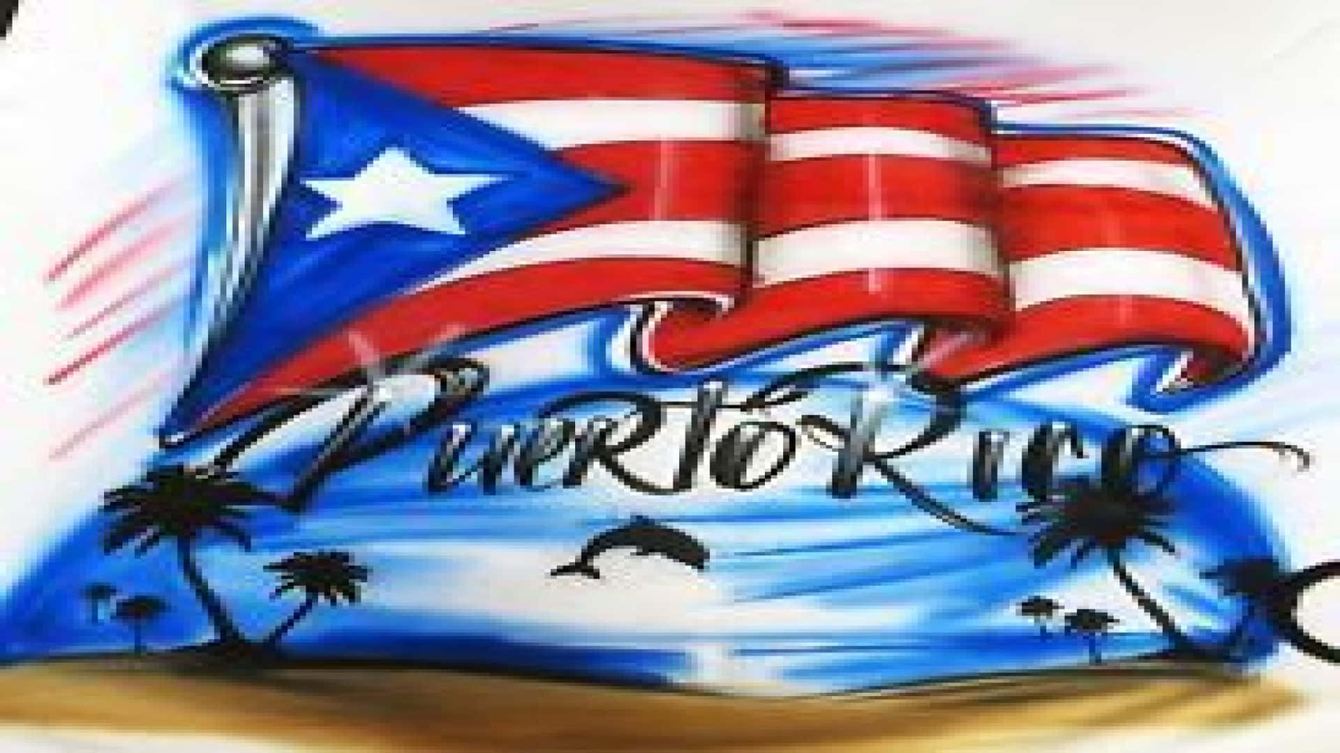 Colorful Puerto Rican Spirit Background