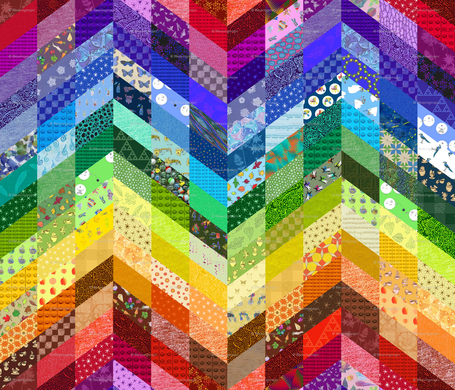 Colorful Quilt Pattern Brightening The Space Background
