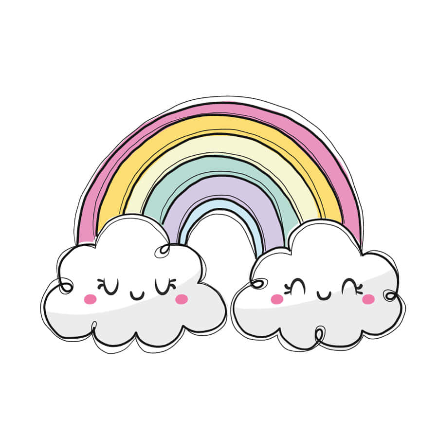 Colorful Rainbow Display Background