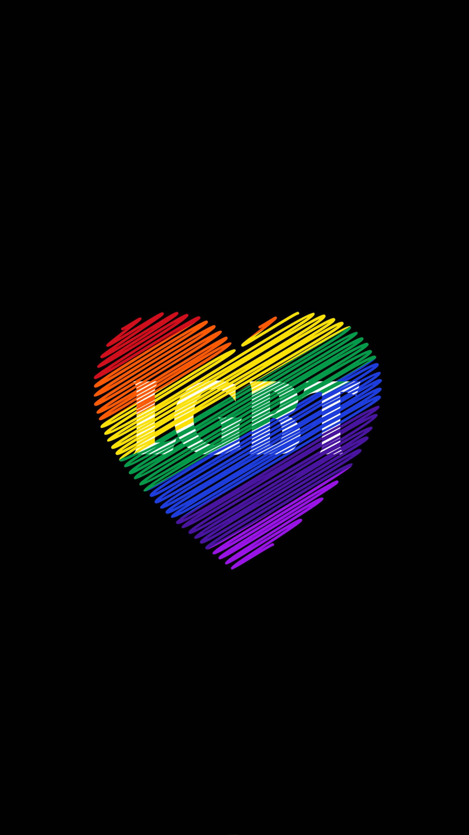 Colorful Rainbow Lgbt Phone Background