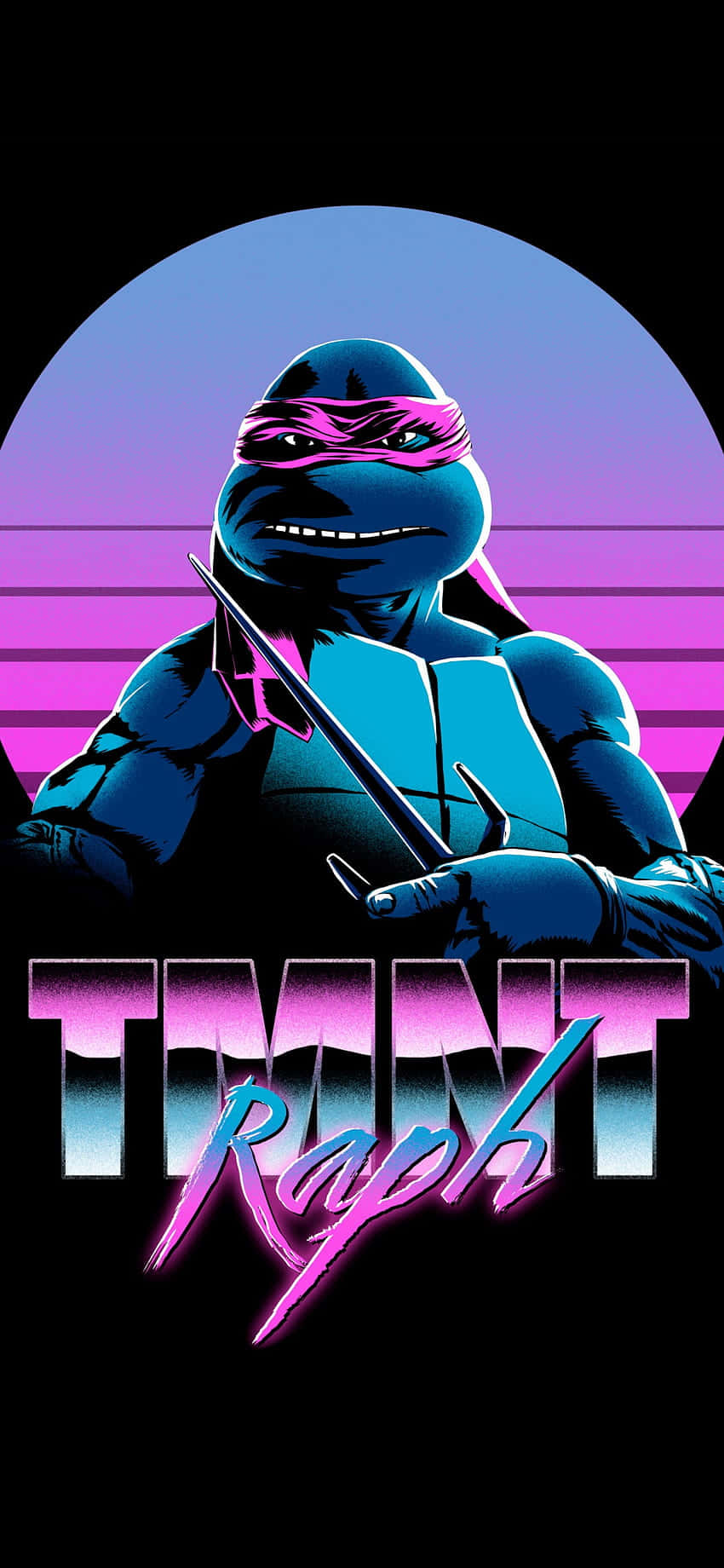 Colorful Retro Teenage Mutant Ninja Turtles Comic Book Background