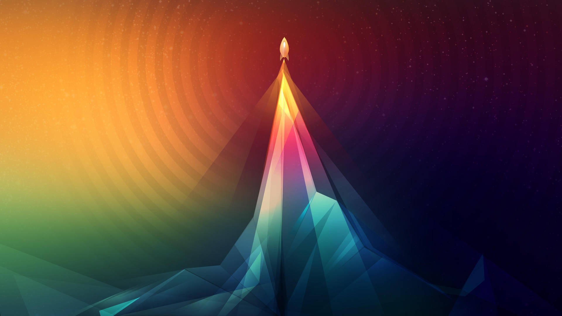 Colorful Rocket Abstract Presentation Background