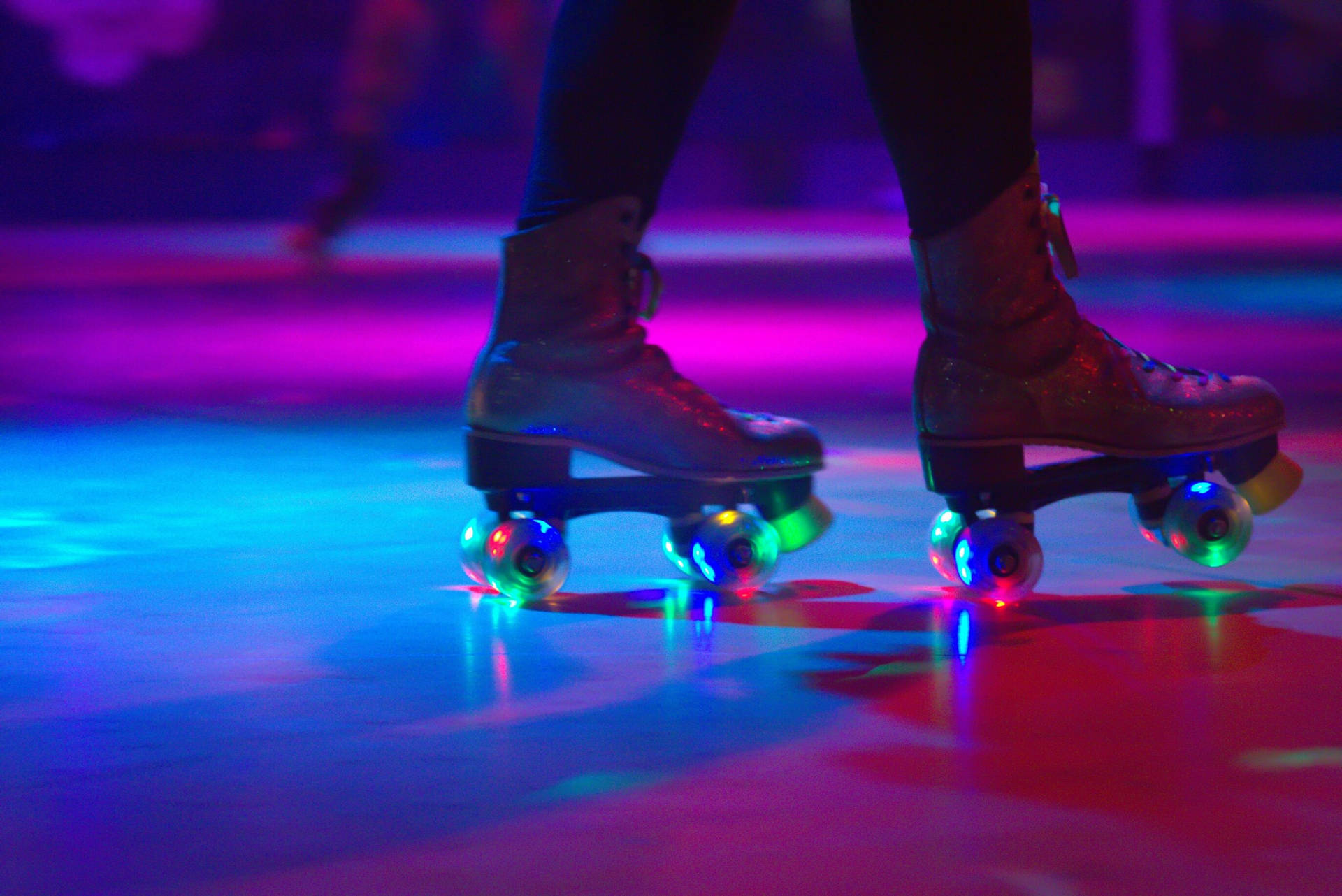 Colorful Rollerblading Rink In Sydney