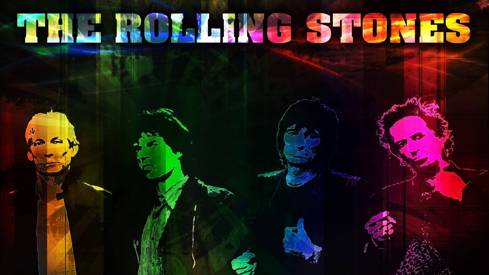 Colorful Rolling Stones Background