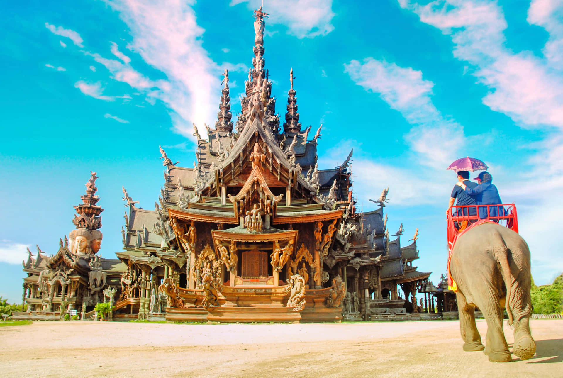 Colorful Sanctuary Of Truth Desktop Background