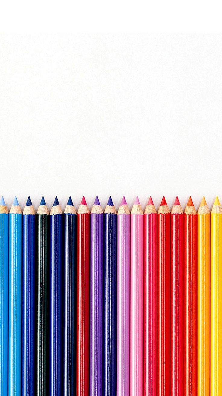 Colorful School Pencils Background