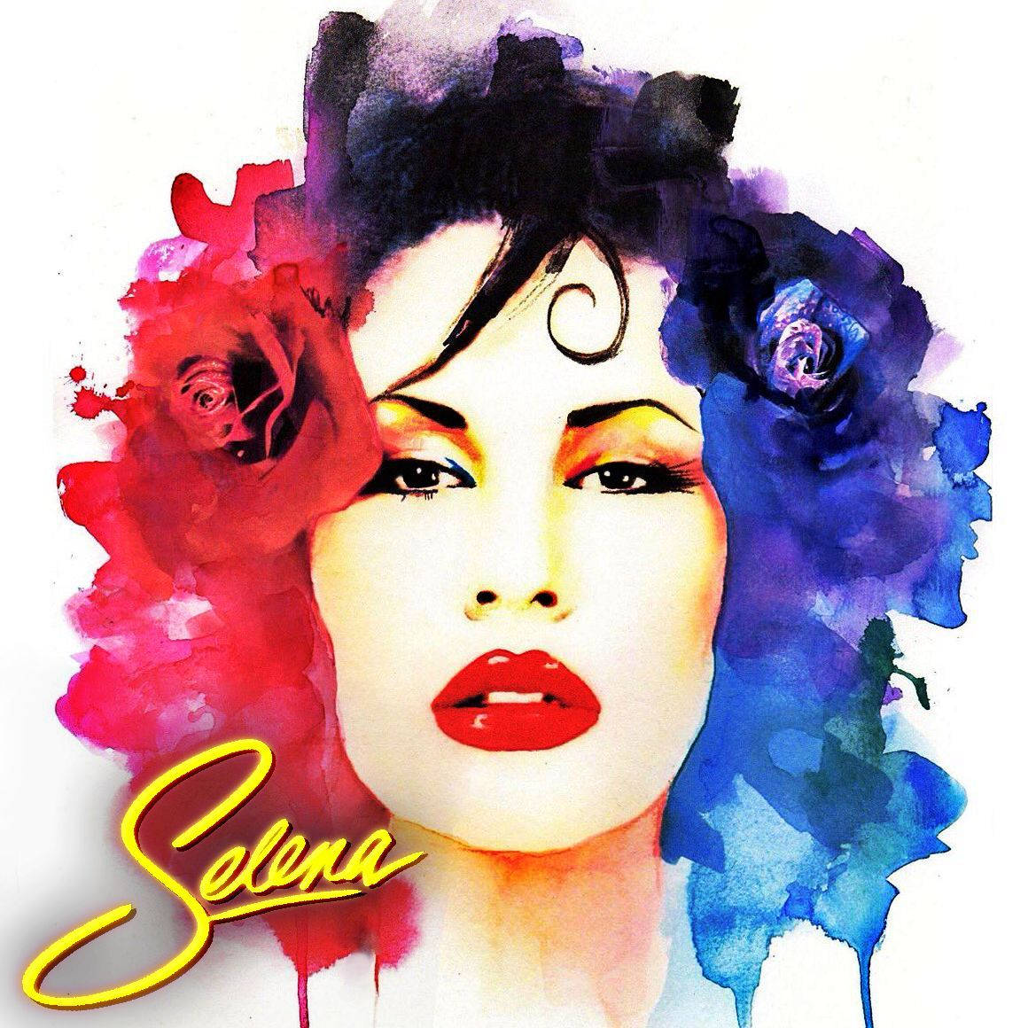 Colorful Selena Quintanilla Art Background