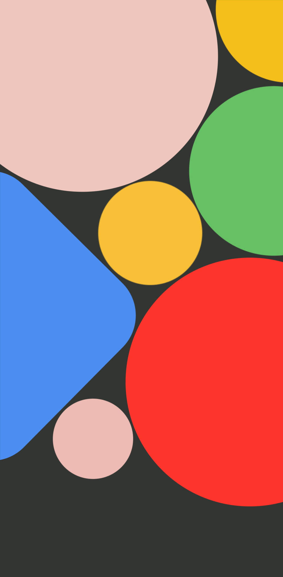 Colorful Shapes Google Pixel 4 Background Background