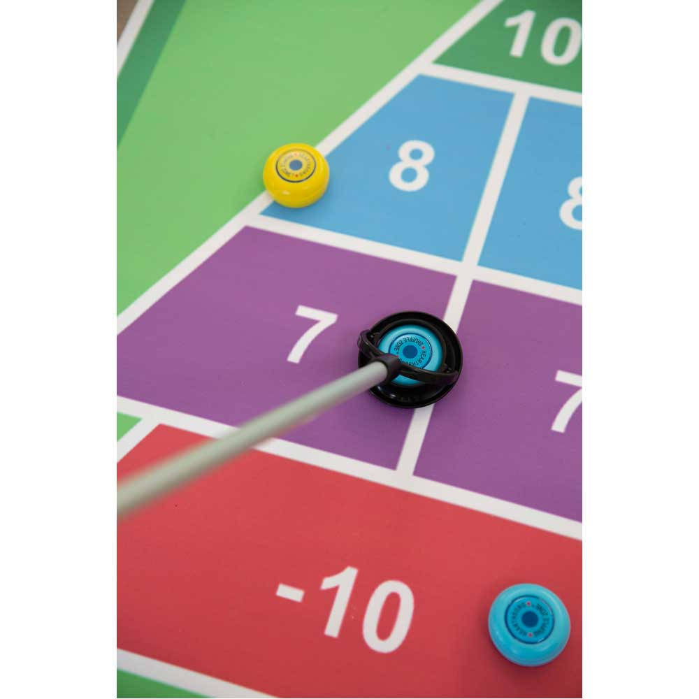 Colorful Shuffle Zone Shuffleboard Mat Game Background