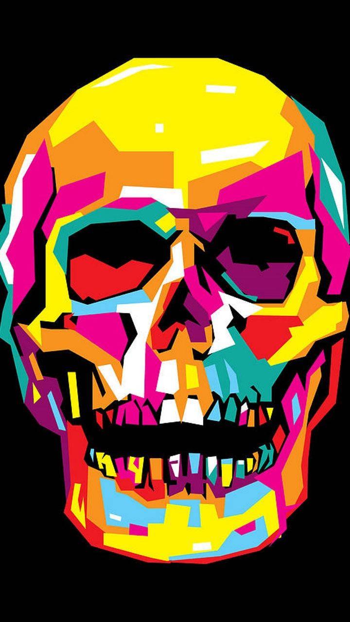 Colorful Skull Shades Mosaic Art