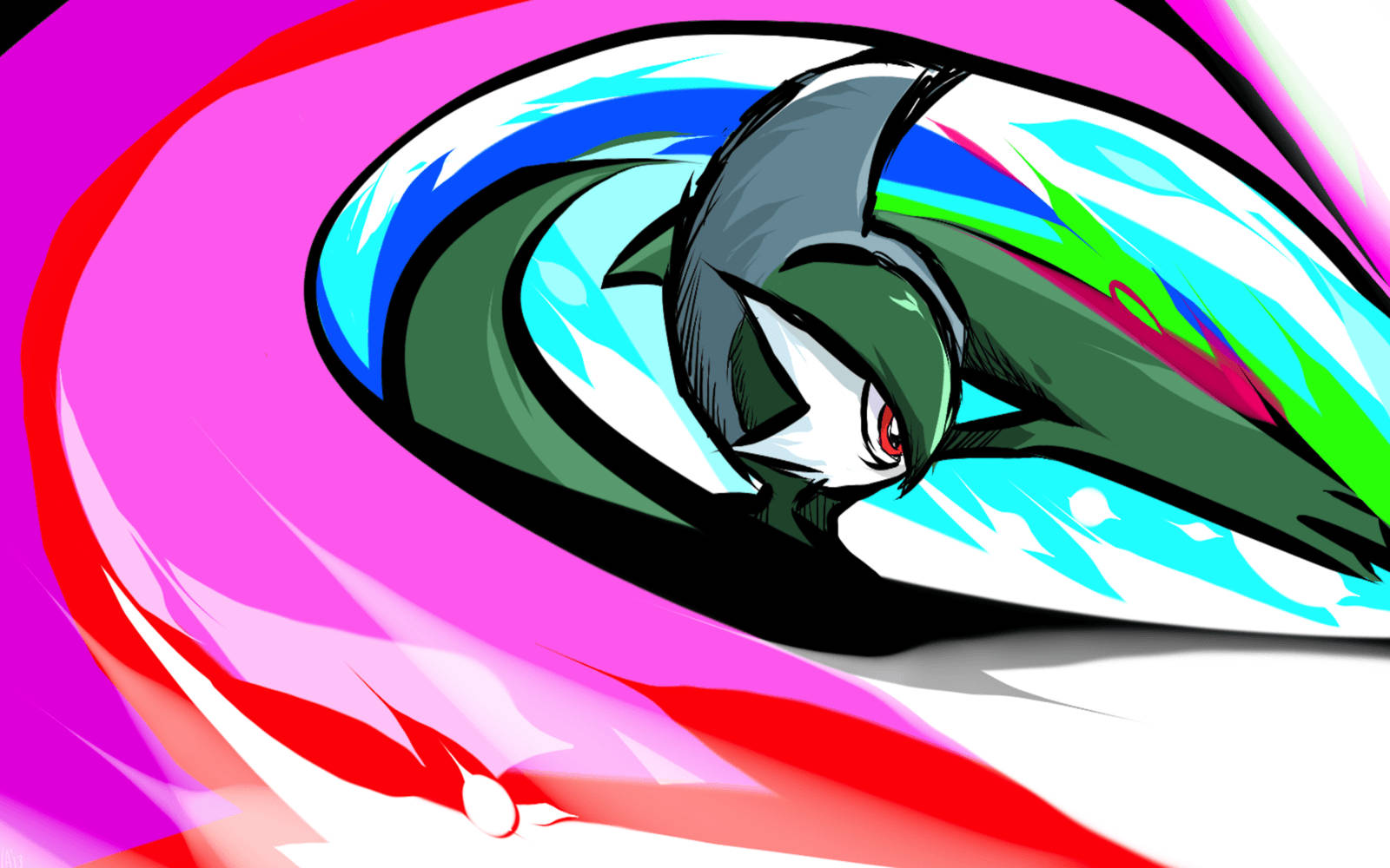 Colorful Slash Gallade Background