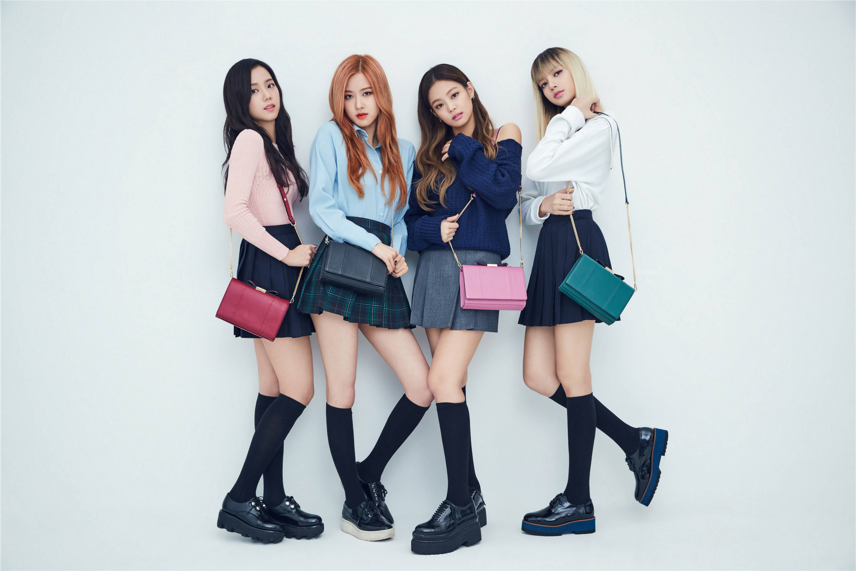 Colorful Sling Bags Blackpink Desktop Background